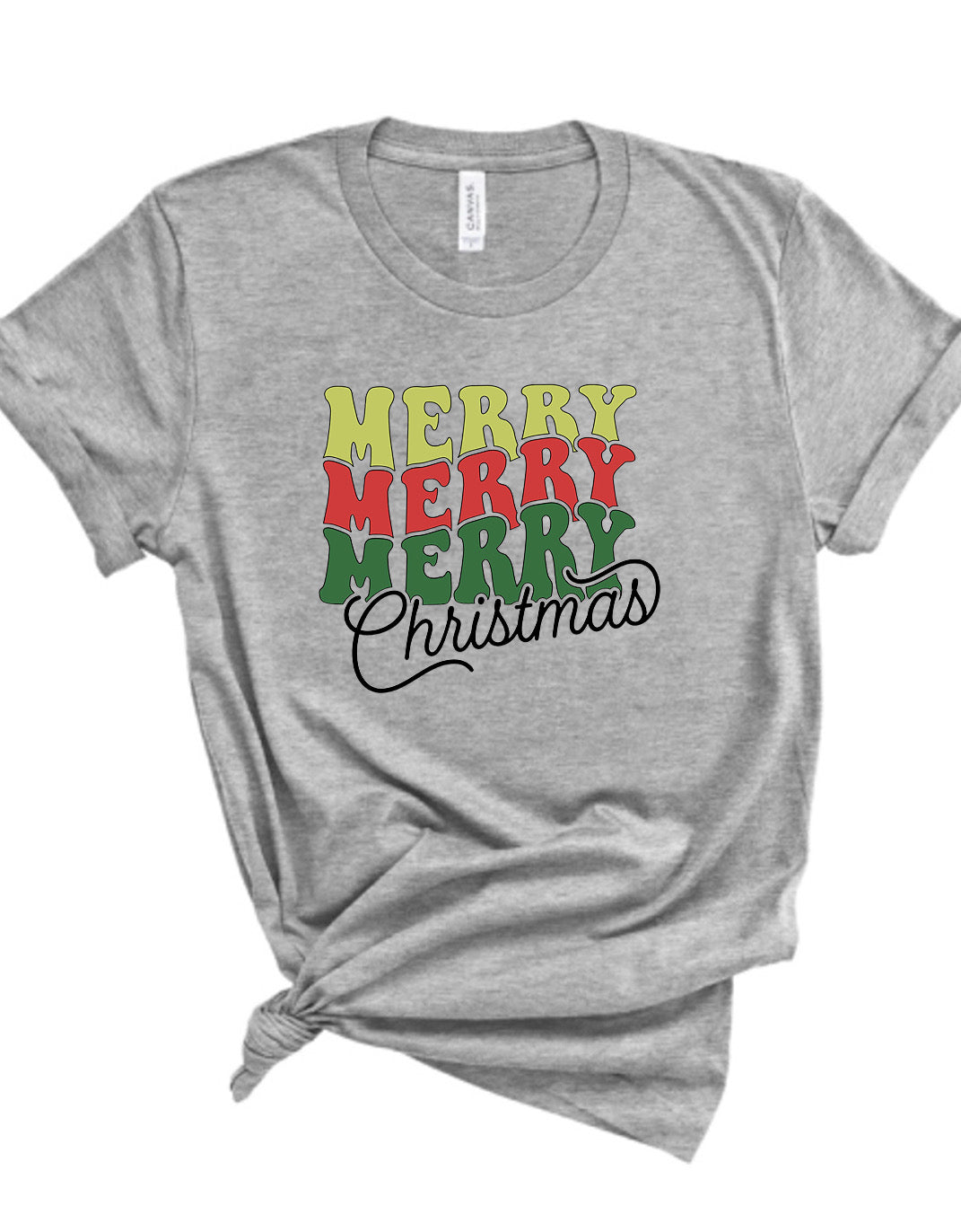 Adult Merry Merry Christmas Bella Canvas T-shirt Adult Merry Merry Christmas Bella Canvas T-shirt