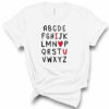 Alphabet I Heart U Valentine’s Day Bella Canvas T-shirt