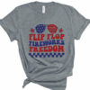 Flip Flop Fireworks Freedom July 4 Bella Canvas T-shirt