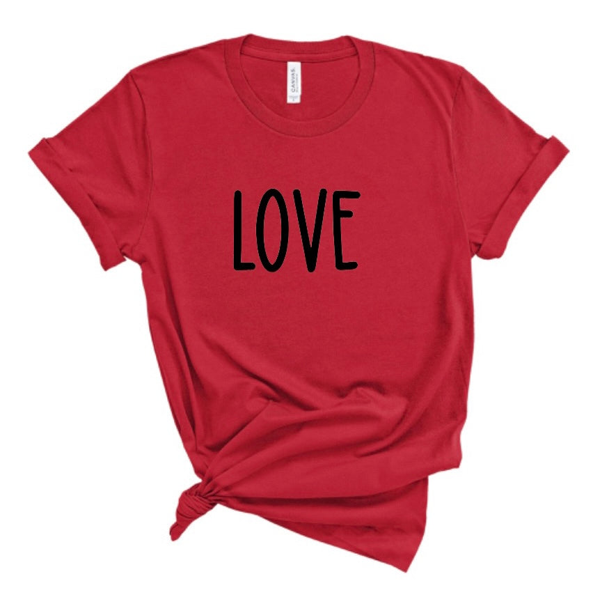 LOVE Valentine’s Day Bella Canvas T-shirt LOVE Valentine’s Day Bella Canvas T-shirt