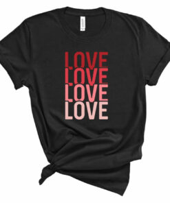 LOVE x4 Valentine’s Day Bella Canvas T-shirt