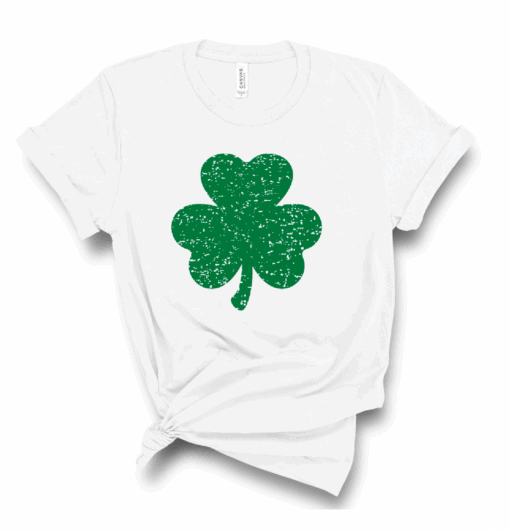 St. Patrick’s Day Distressed Shamrock Bella Canvas T-shirt