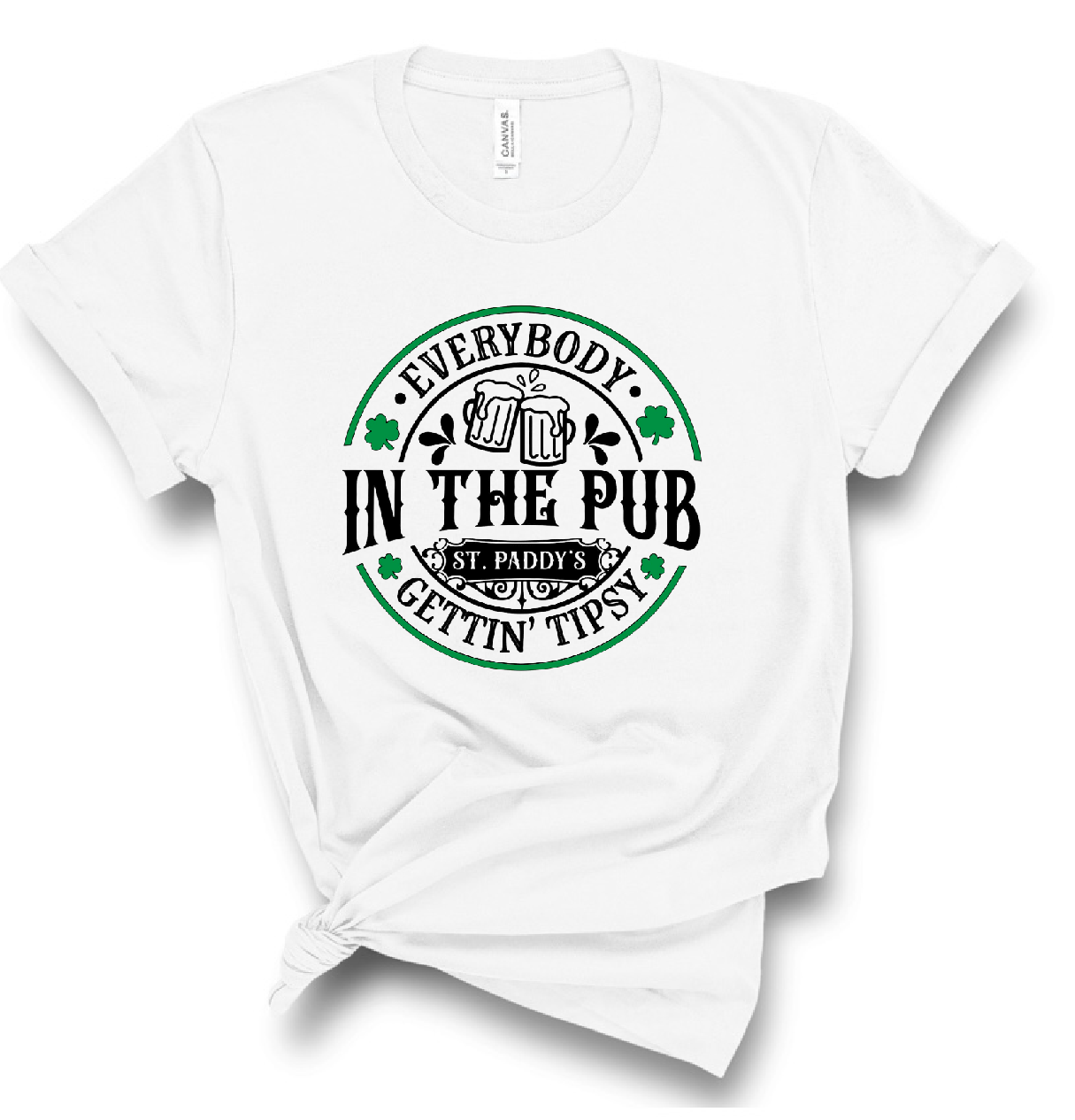 St. Patrick’s Day Everybody in the Club Getting Tipsy Bella Canvas T-shirt St. Patrick’s Day Everybody in the Club Getting Tipsy Bella Canvas T-shirt