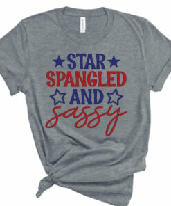 Star Spangled and Sassy July 4 Bella Canvas T-shirt