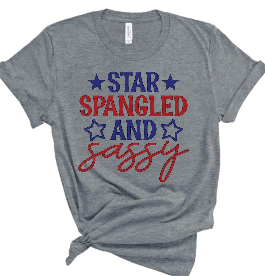 Star Spangled and Sassy July 4 Bella Canvas T-shirt Star Spangled and Sassy July 4 Bella Canvas T-shirt