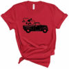 Truck with Hearts Valentine’s Day Bella Canvas T-shirt