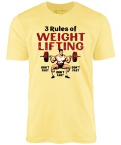 3 Rules of Weightlifting – Unisex T-Shirt