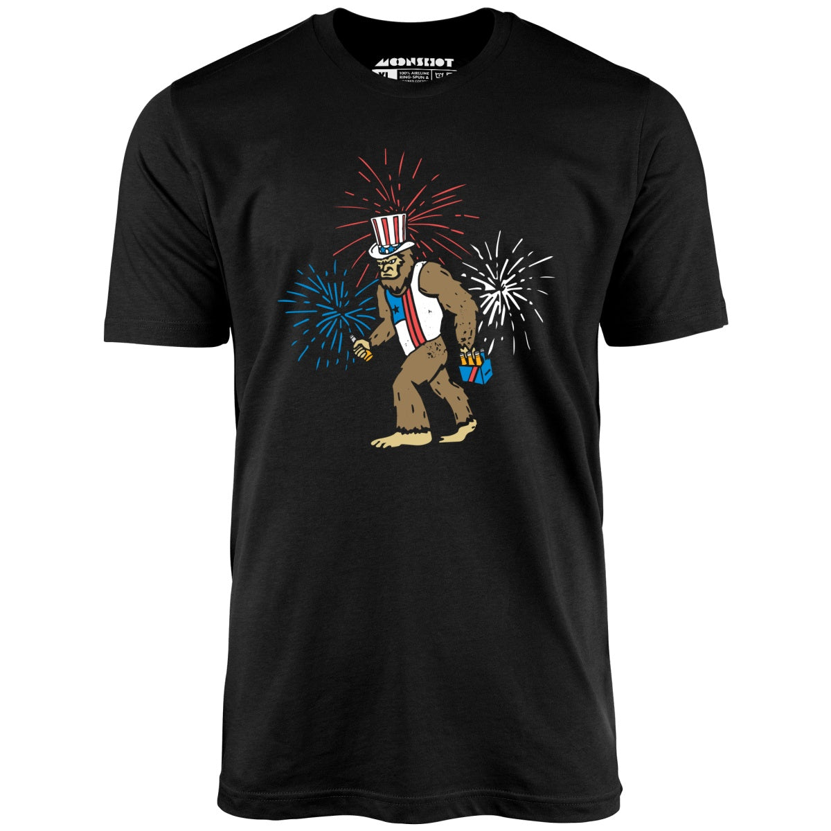4th of July Bigfoot - Unisex T-Shirt 4th of July Bigfoot - Unisex T-Shirt