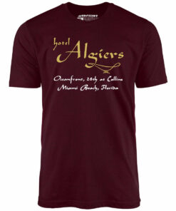 Algiers Hotel – Miami Beach, FL – Vintage Hotel – Unisex T-Shirt Algiers Hotel – Miami Beach, FL – Vintage Hotel – Unisex T-Shirt