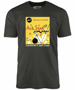 All Star Lanes v2 – St. Skokie, IL – Vintage Bowling Alley – Unisex T-Shirt All Star Lanes v2 – St. Skokie, IL – Vintage Bowling Alley – Unisex T-Shirt