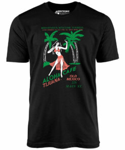 Aloha Cafe – Tijuana, Mexico – Vintage Tiki Bar – Unisex T-Shirt Aloha Cafe – Tijuana, Mexico – Vintage Tiki Bar – Unisex T-Shirt
