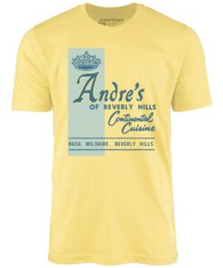 Andre’s – Beverly Hills, CA – Vintage Restaurant – Unisex T-Shirt Andre’s – Beverly Hills, CA – Vintage Restaurant – Unisex T-Shirt