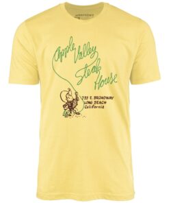 Apple Valley Steak House – Long Beach, CA – Vintage Restaurant – Unisex T-Shirt Apple Valley Steak House – Long Beach, CA – Vintage Restaurant – Unisex T-Shirt