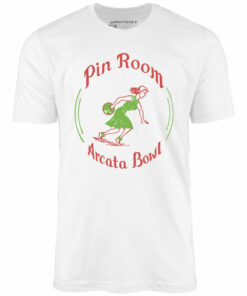 Arcata Bowl Pin Room – Arcata, CA – Vintage Bowling Alley – Unisex T-Shirt