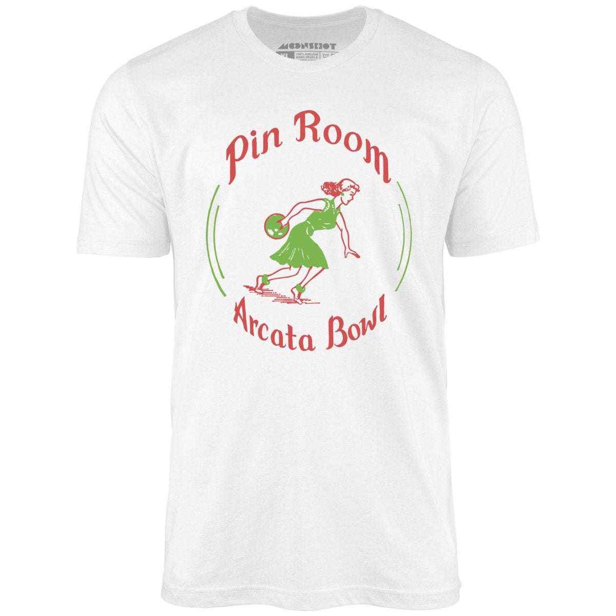 Arcata Bowl Pin Room - Arcata, CA - Vintage Bowling Alley - Unisex T-Shirt Arcata Bowl Pin Room - Arcata, CA - Vintage Bowling Alley - Unisex T-Shirt
