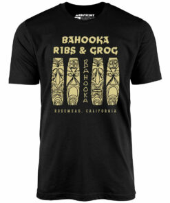 Bahooka Ribs & Grog – Rosemead, CA – Vintage Tiki Bar – Unisex T-Shirt