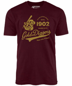 Baker City Gold Diggers – Oregon – Vintage Defunct Baseball Teams – Unisex T-Shirt