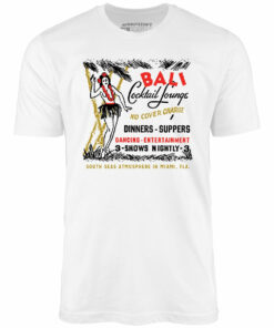 Bali Cocktail Lounge – Miami, FL – Vintage Tiki Bar – Unisex T-Shirt