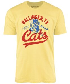Ballinger Cats – Texas – Vintage Defunct Baseball Teams – Unisex T-Shirt
