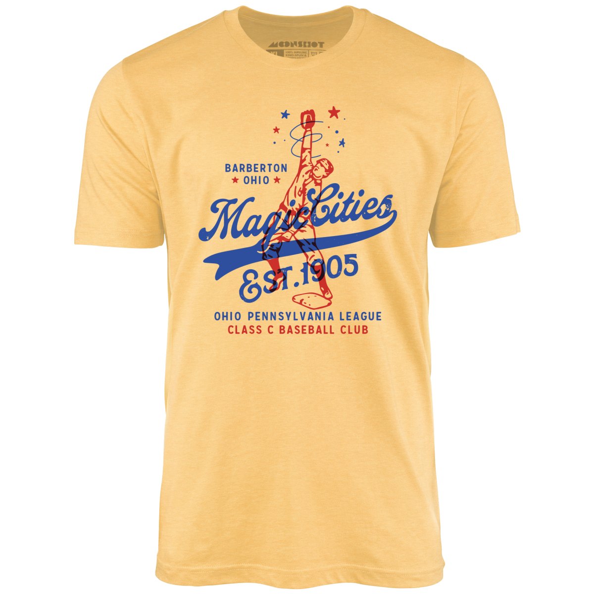Barberton Magic Cities - Ohio - Vintage Defunct Baseball Teams - Unisex T-Shirt Barberton Magic Cities - Ohio - Vintage Defunct Baseball Teams - Unisex T-Shirt