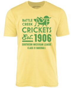 Battle Creek Crickets – Michigan – Vintage Defunct Baseball Teams – Unisex T-Shirt