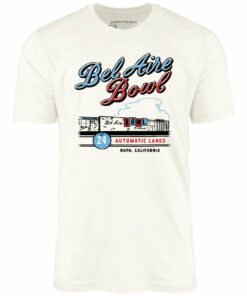 Bel Aire Bowl – Napa, CA – Vintage Bowling Alley – Unisex T-Shirt