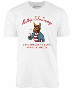 Betty’s Lobo Lounge – Miami, FL – Vintage Restaurant – Unisex T-Shirt