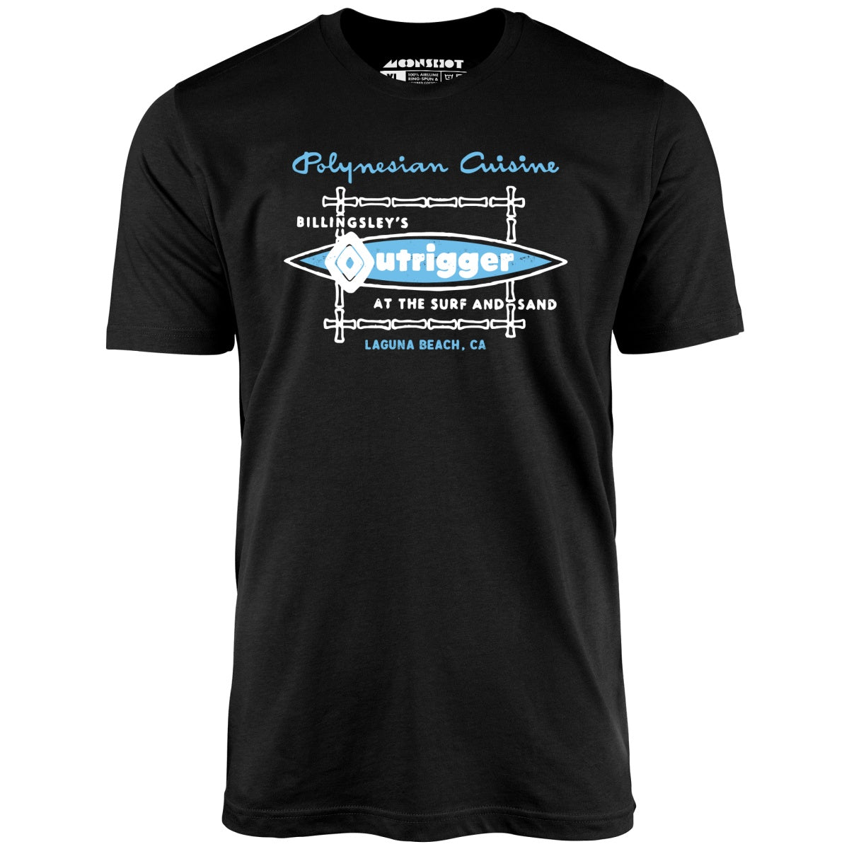 Billingsley's Outrigger - Laguna Beach, CA - Vintage Tiki Bar - Unisex T-Shirt Billingsley's Outrigger - Laguna Beach, CA - Vintage Tiki Bar - Unisex T-Shirt
