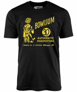 Bowlium v2 – Chicago, IL – Vintage Bowling Alley – Unisex T-Shirt Bowlium v2 – Chicago, IL – Vintage Bowling Alley – Unisex T-Shirt