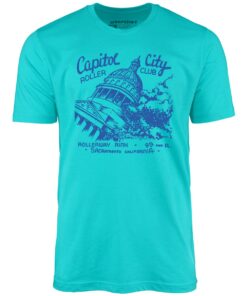 Capitol City Roller Club – Sacramento, CA – Vintage Roller Rink – Unisex T-Shirt