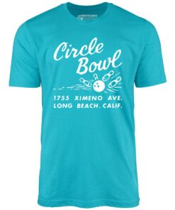 Circle Bowl – Long Beach, CA – Vintage Bowling Alley – Unisex T-Shirt Circle Bowl – Long Beach, CA – Vintage Bowling Alley – Unisex T-Shirt