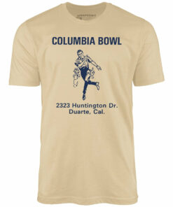 Columbia Bowl – Duarte, CA – Vintage Bowling Alley – Unisex T-Shirt