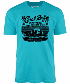 Coral Reef v2 – Sacramento, CA – Vintage Tiki Bar – Unisex T-Shirt