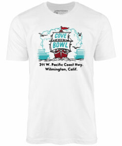 Cove Bowl – Wilmington, CA – Vintage Bowling Alley – Unisex T-Shirt