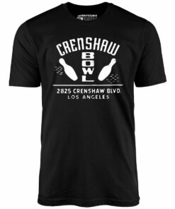 Crenshaw Bowl – Los Angeles, CA – Vintage Bowling Alley – Unisex T-Shirt
