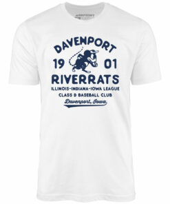 Davenport River Rats – Iowa – Vintage Defunct Baseball Teams – Unisex T-Shirt