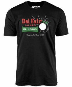 Del Fair Lanes v2 – Cincinnati, OH – Vintage Bowling Alley – Unisex T-Shirt