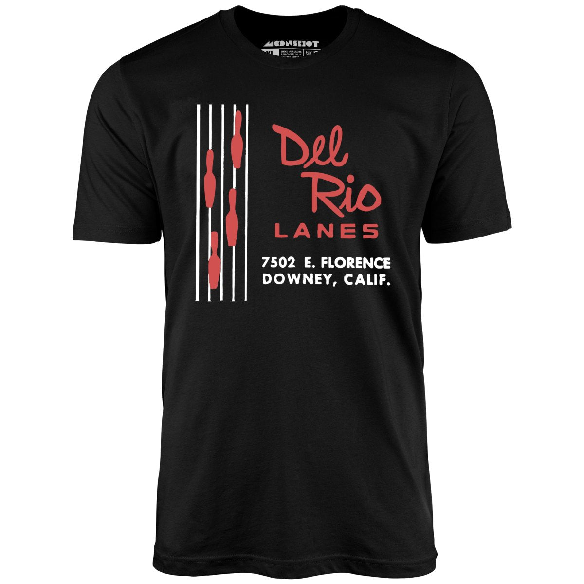 Del Rio Lanes - Downey, CA - Vintage Bowling Alley - Unisex T-Shirt Del Rio Lanes - Downey, CA - Vintage Bowling Alley - Unisex T-Shirt