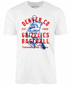 Denver Grizzlies – Colorado – Vintage Defunct Baseball Teams – Unisex T-Shirt