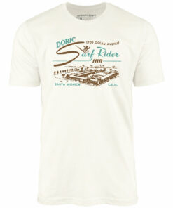 Doric Surf Rider Inn – Santa Monica, CA – Vintage Hotel – Unisex T-Shirt