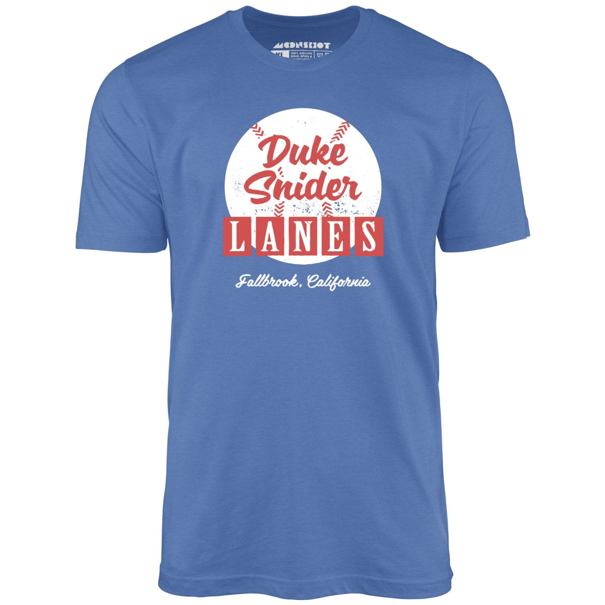 Duke Snider Lanes - Fallbrook, CA - Vintage Bowling Alley - Unisex T-Shirt Duke Snider Lanes - Fallbrook, CA - Vintage Bowling Alley - Unisex T-Shirt