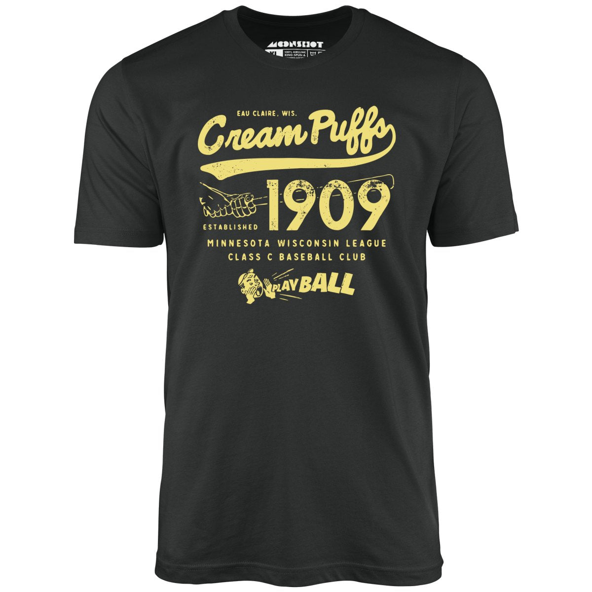 Eau Claire Cream Puffs - Wisconsin - Vintage Defunct Baseball Teams - Unisex T-Shirt Eau Claire Cream Puffs - Wisconsin - Vintage Defunct Baseball Teams - Unisex T-Shirt