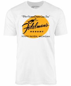Fidelman’s Resort – South Haven, MI – Vintage Hotel – Unisex T-Shirt
