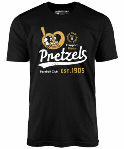 Freeport Pretzels – Illinois – Vintage Defunct Baseball Teams – Unisex T-Shirt Freeport Pretzels – Illinois – Vintage Defunct Baseball Teams – Unisex T-Shirt