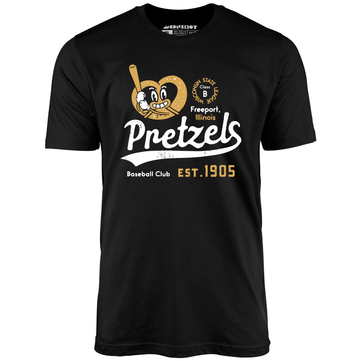 Freeport Pretzels - Illinois - Vintage Defunct Baseball Teams - Unisex T-Shirt Freeport Pretzels - Illinois - Vintage Defunct Baseball Teams - Unisex T-Shirt