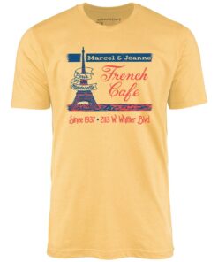French Cafe – Montebello, CA – Vintage Restaurant – Unisex T-Shirt