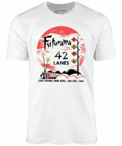 Futurama Lanes – San Jose, CA – Vintage Bowling Alley – Unisex T-Shirt