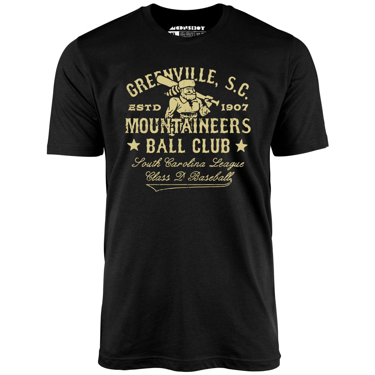 Greenville Mountaineers - South Carolina - Vintage Defunct Baseball Teams - Unisex T-Shirt Greenville Mountaineers - South Carolina - Vintage Defunct Baseball Teams - Unisex T-Shirt