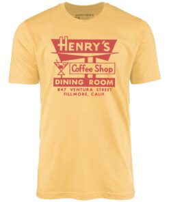 Henry’s – Fillmore, CA – Vintage Restaurant – Unisex T-Shirt