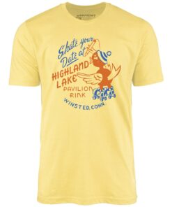Highland Lake Pavilion Rink – Winsted, CT – Vintage Roller Rink – Unisex T-Shirt